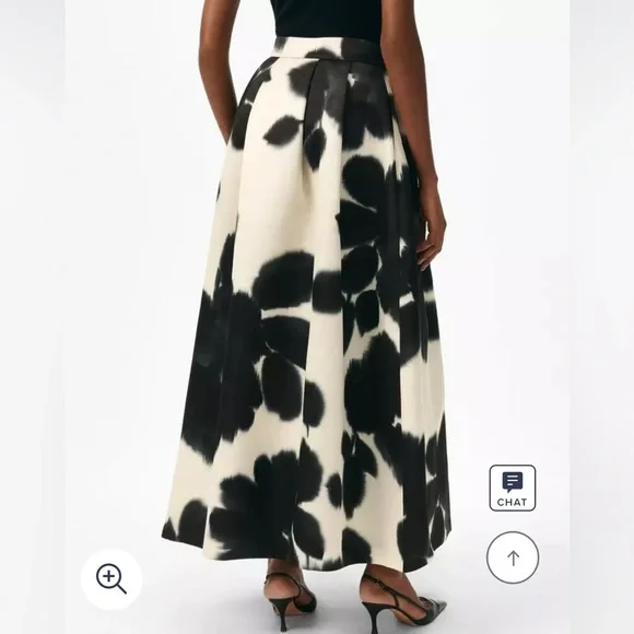 Brooks Brothers Floral A-Line Maxi Skirt in Twill - Picture 3 of 14